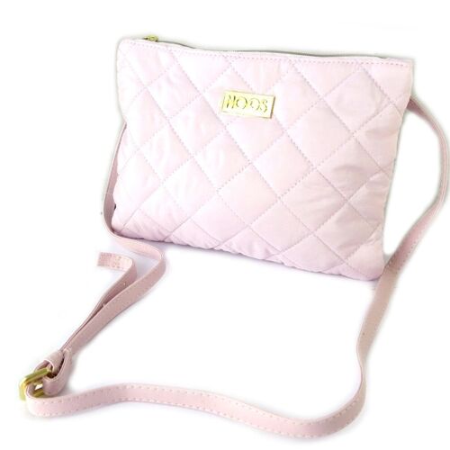 PROMOTION ! Sac bandoulière 'Moos' rose pâle - 24x18 cm