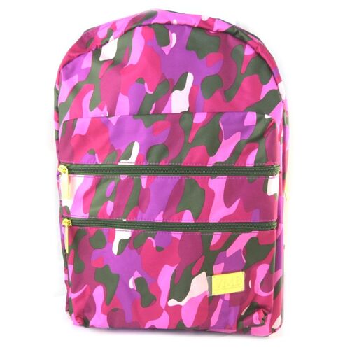 PROMOTION ! Grand Sac à dos 'VMB' rose camouflage - 43x30x20 cm