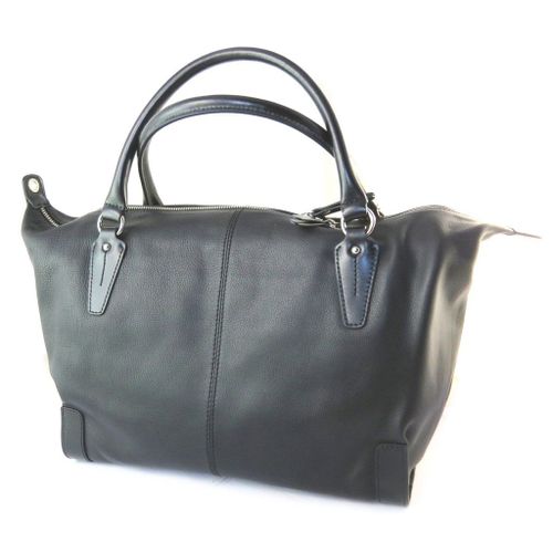 PROMOTION ! Sac cuir 'Gianni Conti' noir - 50x25x15 cm