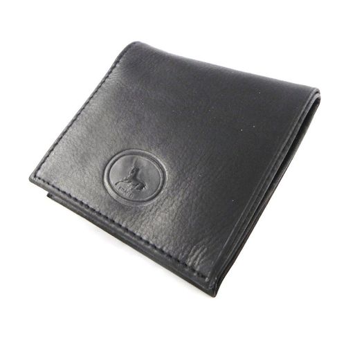 PROMOTION ! Porte-monnaie Cuir 'Frandi' noir authentique