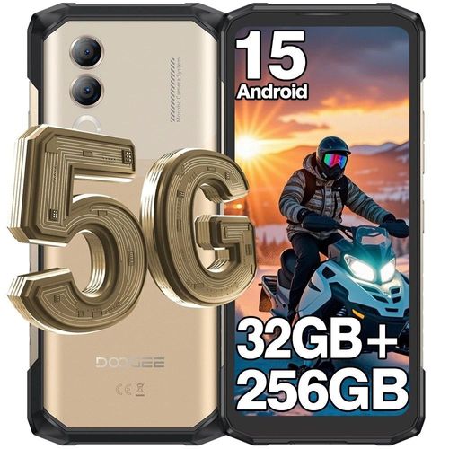 DOOGEE Blade 20 Turbo 5G Android 15 10300mAh Smartphone Incassable 33W 32Go+256Go/2To 50MP 6.6'' Triple Slot/IP68/NFC/GPS - Or