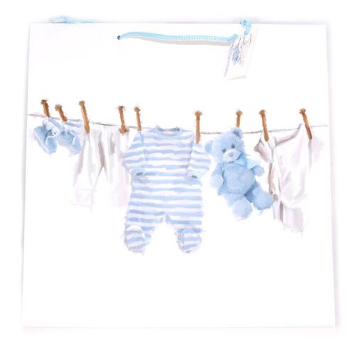 PROMOTION ! Sac cadeau 'Mon Ange' bleu