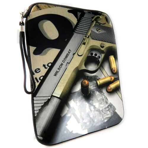 Promotion ! Housse Tablette Ipad 'pistolet' Néoprène (10')