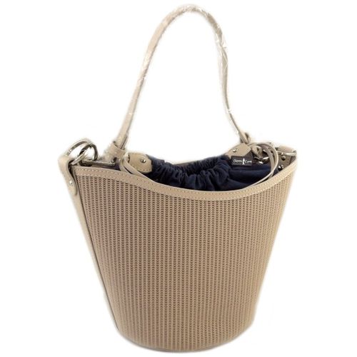 PROMOTION ! Sac cuir 'Gianni Conti' beige - 30x22x16 cm