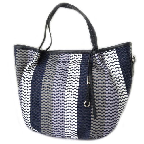 PROMOTION ! Sac cuir 'Gianni Conti' bleu camaieu - 36x35x14 cm