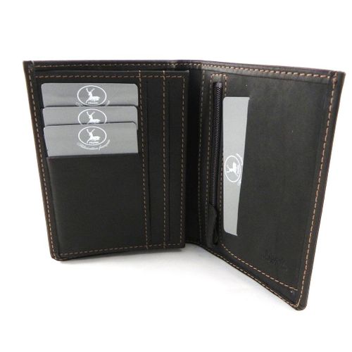 Portefeuille Cuir 'Frandi' marron authentique (européen)