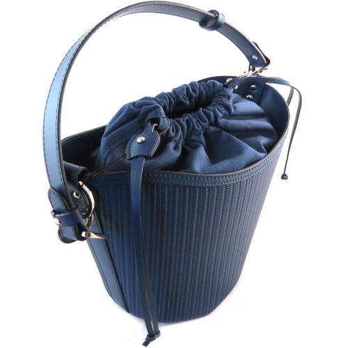PROMOTION ! Sac cuir 'Gianni Conti' marine - 30x22x16 cm