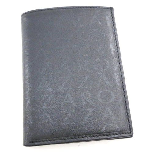 PROMOTION ! Portefeuille cuir 'Azzaro' noir monogramme (européen)