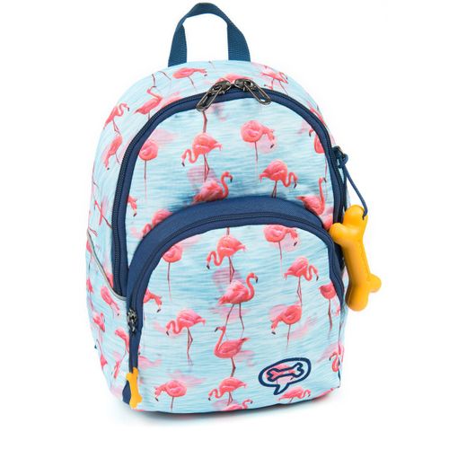 PROMOTION ! Sac à dos 'Stones and Bones' turquoise rose (flamant rose) - 31x26x19 cm