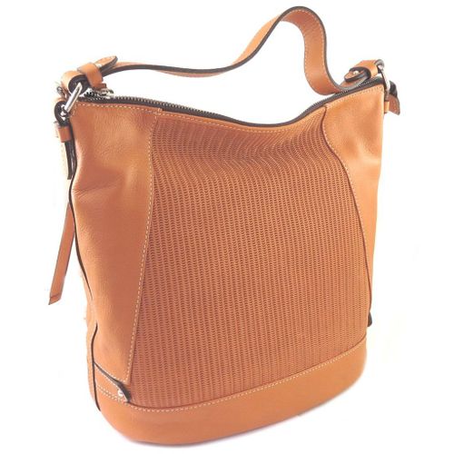 PROMOTION ! Sac cuir 'Gianni Conti' orange - 29x28. 5x19 cm