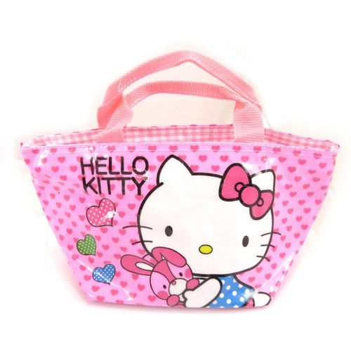 PROMOTION ! Sac shopping 'Hello Kitty' rose - 30x15x14 cm
