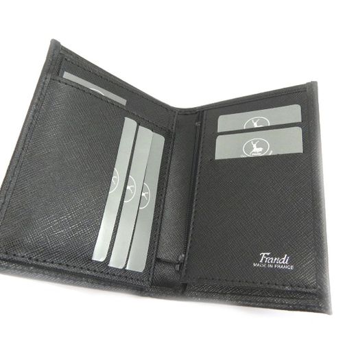 Portefeuille Cuir européen 'Frandi' noir