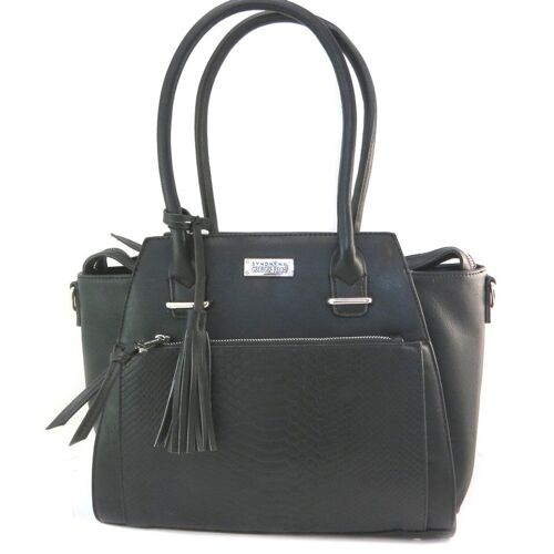 Sac créateur 'Georges Rech' noir - 40x28x11 cm