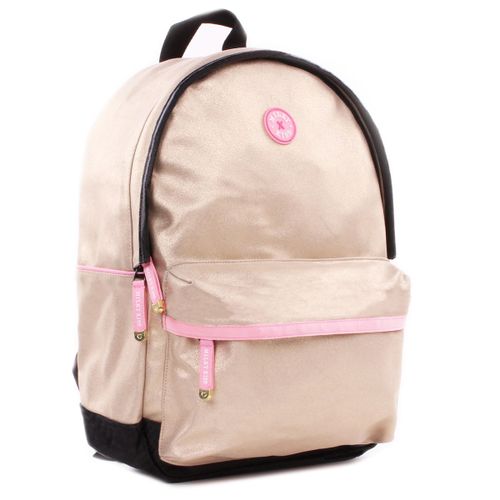 PROMOTION ! Sac à dos créateur 'Milky Kiss' doré rose (shiny) - 39x29x16 cm