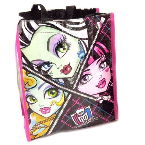PROMOTION ! Sac shopping 'Monster High' noir rose - 24x29x11 cm