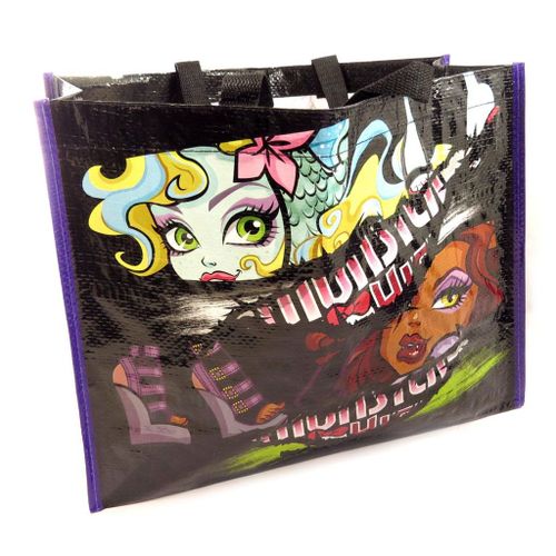 PROMOTION ! Sac shopping 'Monster High' noir multicolore - 41x32x16 cm