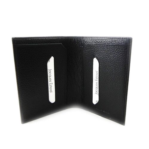 Porte papiers cuir 'Jacques Esterel' noir