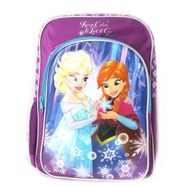 Sac à dos créateur 'Frozen - Reine des Neiges' bleu violet - 42x31x12 cm