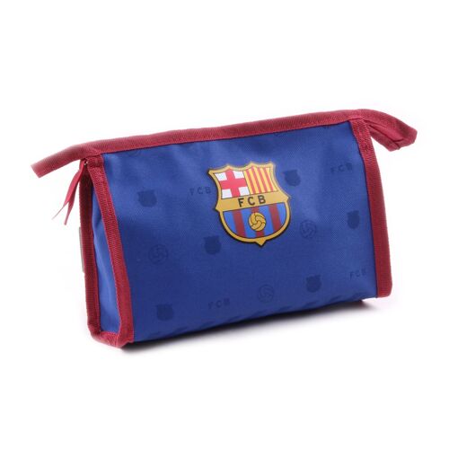 PROMOTION ! Trousse de toilette 'FC Barcelona' bleu rouge - 23x15x7 cm