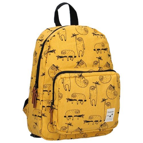 PROMOTION ! Sac à dos créateur 'Paresseux' moutarde - 34x26x10 cm