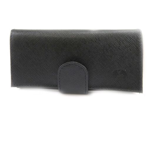 Grand porte-monnaie Cuir 'Frandi' noir