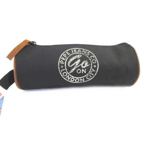 Trousse tube 'Pepe Jeans' noir