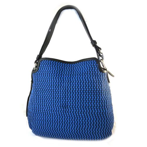 PROMOTION ! Sac cuir 'Gianni Conti' bleu - 35x21x15 cm