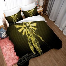 Parure De Lit Avec Housse De Couette Et Taie D'oreiller The Legend Of Zelda Pour Enfant, Garçon, Jeune, Simple, Double