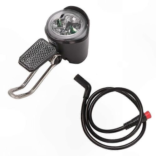 Phare Avant Led Etanche 6 V-60 V Pour Velo Electrique, Noir