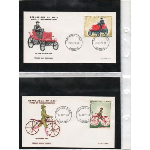 Mali Enveloppes Anciens Transports Fdc