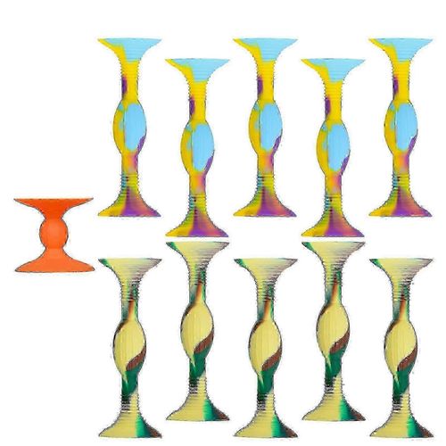 2025 Jeu de flechettes a pointe souple a ventouse de couleur populaire, lot de 10, jeu de lancer populaire, flechettes a ventouse en silicone pour sports interieurs et exterieurs hwy