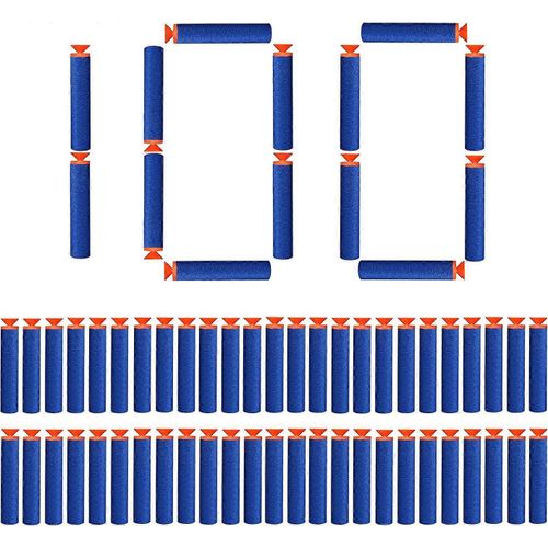 Lot De 100 Flechettes A Ventouse De 7,2 Cm, Balles En Mousse, Accessoires Pour Nerf N-Strike Elite Series (Ventouse) A246