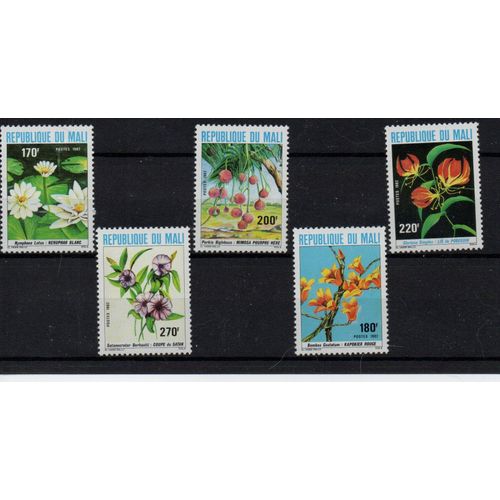 Mali Timbres Les Fleurs