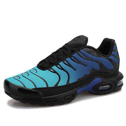 Chaussures Respirantes Pour Hommes Chaussures À Coussin D'air Chaussures De Course Hommes Sneakers Casual Mesh Shoes A18 Bleu - Vert Clair,Eur 40,5 (Cn42)
