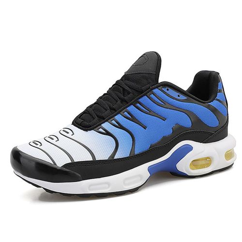 Chaussures Respirantes Pour Hommes Chaussures À Coussin D'air Chaussures De Course Hommes Sneakers Casual Mesh Shoes Blanc Bleu,Eur 39,5 (Cn41)