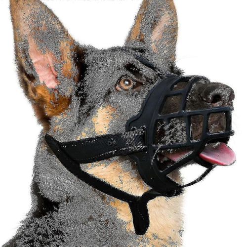 (1-Noir) Muselière Pour Chien, Muselière Panier En Silicone Pour Chiens De Petite, Moyenne Et Grande Taille, Muselière Souple Pour Cage, Empêche Les Morsures Et La Mastication, Permet De Boire Et De