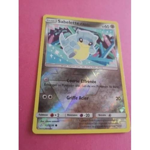 Carte Pokemon Sabelette 137/236