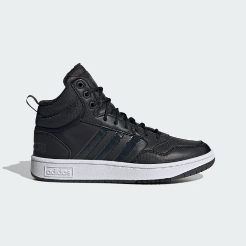 Chaussures Hoops 3.0 Mid Lifestyle Basketball Classic Fur Lining Winterized Adidas Core Black Carbon Cloud White