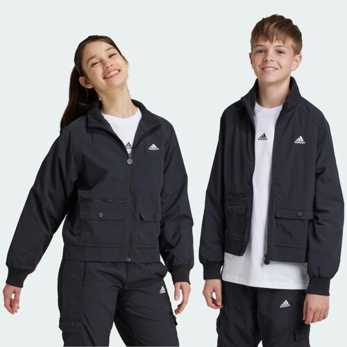 Veste Cargo Toile Street Jam Enfants Adidas - Black / White - 9-10a