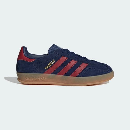 Chaussures Gazelle Indoor Enfants Adidas Dark Blue Team Victory Red Cloud White