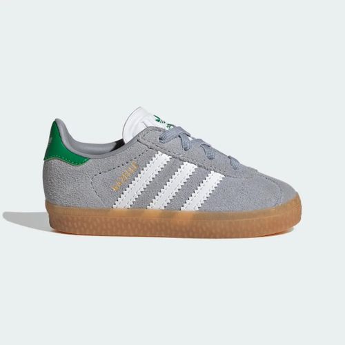 Chaussures Lacetslastiques Gazelle Comfort Closure Enfants Adidas Halo Silver Cloud White Green