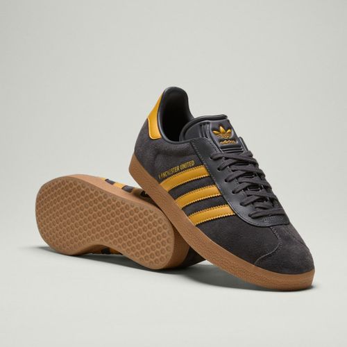Chaussures Gazelle Manchester United Adidas Utility Black Preloved Yellow Gum