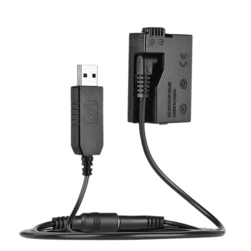 -E8 Batterie de Factice avec DC la Banque de Puissance Câble Adaptateur USB Remplacement pour LP-E8 pour 550D 600D 650D 700D DSLR Appareils Photo