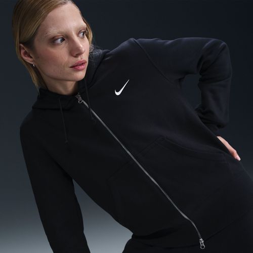 Sweat À Capuche Et Zip Nike Sportswear Phoenix Fleece Pour Femme - Noir