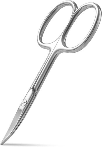 Ciseaux À Lame Incurvée Utilisés Comme Ciseaux À Cuticules, Ciseaux À Ongles Ou À Sourcils, Ciseaux De Manucure Professionnels En Acier In 
