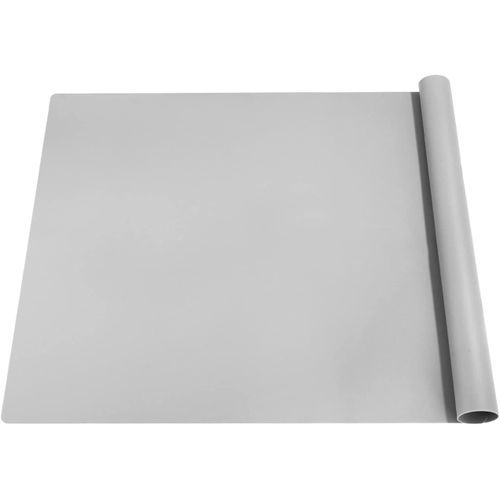 Kjakl-Tapis Silicone 70x50 Cm, Tapis Silicone Resine Epoxy, Antiadhésif Tapis En Silicone Pour Resine Epoxy, Résistant À La Chaleur Antidérapant Tapis De Table Pour Fabrication De Moulage Époxy(Gris)