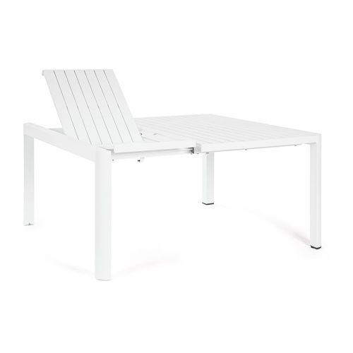 Table Extensible En Aluminium 149x97/149 Blanche