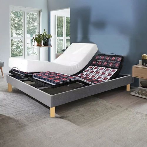 Lit Electrique, Matelas À Mémoire De Forme, Contour Tissu 90x190cm
