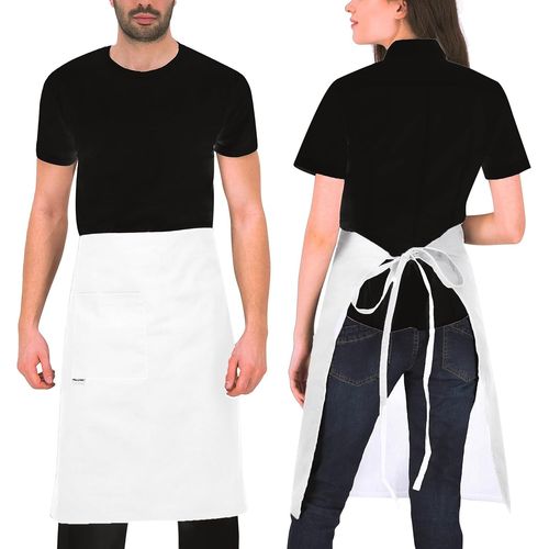Kalanka-Gavroche Tablier Serveur Restaurant Tablier Long Pour La Cuisine, L'artisanat, La Peinture, La Pâtisserie