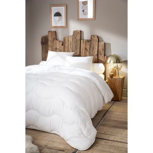 Couette Très Chaude 140 X 200 Cm Polyester Blanc